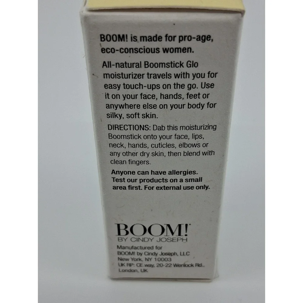 BOOM Beauty Boom Stick Glo: Vegan Hydrating Skin Clear (Moisturizer Stick) .25oz